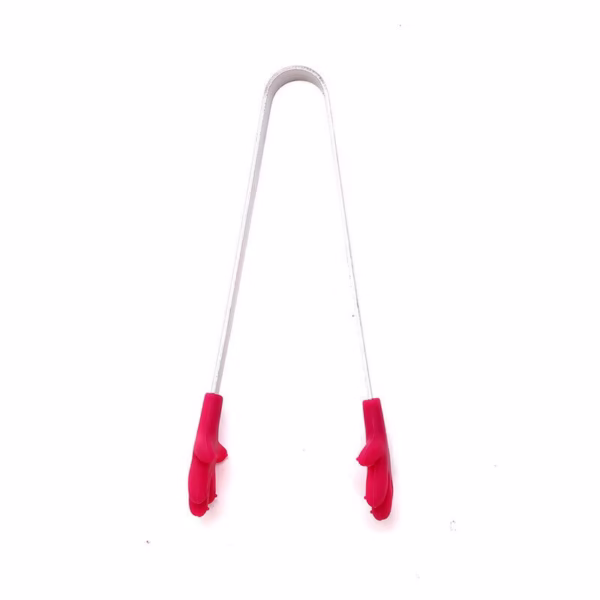 Cleste Creativ pentru Mancare, Flippy, Model Manute din Silicon, 14.5x3 cm, Rezistent la Temperaturi Inalte si Coroziune, Rosu - imagine 5