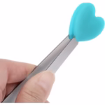 Cleste Creativ pentru Mancare, Flippy, Model Inimioare din Silicon, 14.5x3 cm, Rezistent la Temperaturi Inalte si Coroziune, Albastru - imagine 4