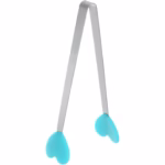 Cleste Creativ pentru Mancare, Flippy, Model Inimioare din Silicon, 14.5x3 cm, Rezistent la Temperaturi Inalte si Coroziune, Albastru - imagine 7