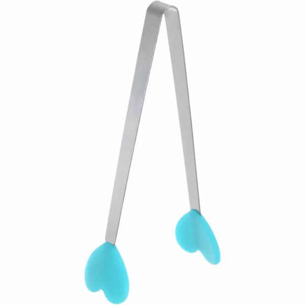 Cleste Creativ pentru Mancare, Flippy, Model Inimioare din Silicon, 14.5x3 cm, Rezistent la Temperaturi Inalte si Coroziune, Albastru - imagine 7