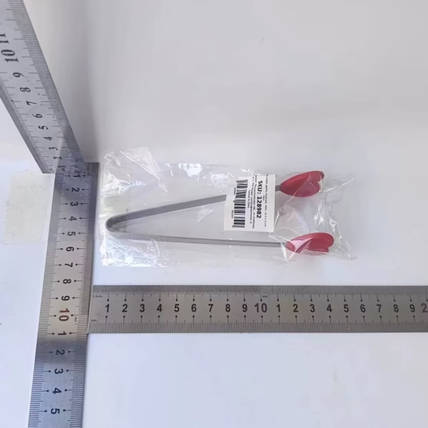 Cleste Creativ pentru Mancare, Flippy, Model Inimioare din Silicon, 14.5x3 cm, Rezistent la Temperaturi Inalte si Coroziune, Rosu - imagine 2