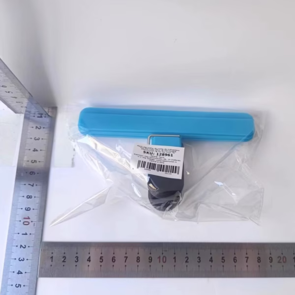Cleste Multifunctional pentru Sigilarea Pungilor, Flippy, din Plastic, Mentine Alimentele Proaspete, 15x7.5 cm, Albastru - imagine 7