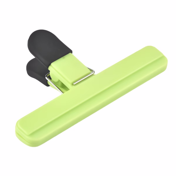 Cleste Multifunctional pentru Sigilarea Pungilor, Flippy, din Plastic, Mentine Alimentele Proaspete, 15x7.5 cm, Verde - imagine 1