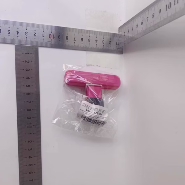 Cleste Multifunctional pentru Sigilarea Pungilor, Flippy, din Plastic, Mentine Alimentele Proaspete, 7x6.5 cm, Roz - imagine 2