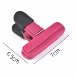 Cleste Multifunctional pentru Sigilarea Pungilor, Flippy, din Plastic, Mentine Alimentele Proaspete, 7x6.5 cm, Roz - imagine 3