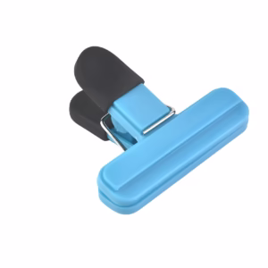 Cleste Multifunctional pentru Sigilarea Pungilor, Flippy, din Plastic, Mentine Alimentele Proaspete, 7x6.5 cm, Albastru