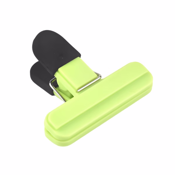 Cleste Multifunctional pentru Sigilarea Pungilor, Flippy, din Plastic, Mentine Alimentele Proaspete, 7x6.5 cm, Verde - imagine 1