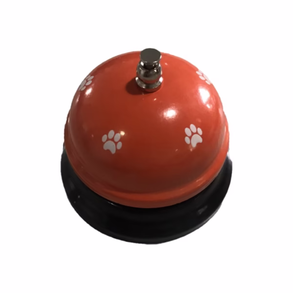 clopotel-de-metal-flippy-pentru-receptie-acoperire-labute-rosu-main-683881e090930 Clopotel Metalic Multifunctional, Flippy, Rosu cu Imprimeu Labuta Alba, 7.5 x 7.5 x 6.5 cm, Dresaj, Receptie, Restaurante - imagine 1