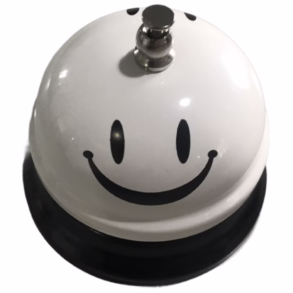 clopotel-metalic-multifunctional-flippy-alb-cu-imprimeu-smiley-face-7-5x7-5x6-5-cm-receptie-restaura-main-67f7a3e028e37 Clopotel Metalic Multifunctional, Flippy, Alb cu Imprimeu Smiley Face, 7.5x7.5x6.5 cm, Receptie, Restaurant, Cafenele - imagine 1