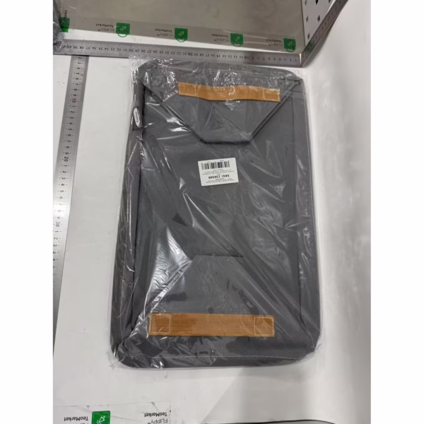 Cutie Depozitare Flippy, pentru Haine, lucruri, din Textil cu Cadru Metalic, Manere Laterale, forma Dreptunghiulara, 48 x 28 x 25 cm, volum 34 L Gri - imagine 2