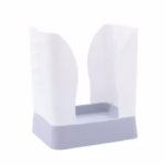 Cos de Gunoi Extensibil, Flippy, din Plastic, Reglabil, Pliabil, Versatil, pentru Bucatarie, Baie sau Birou, Cos Universal, 21x25x17 cm, Alb Gri - imagine 4