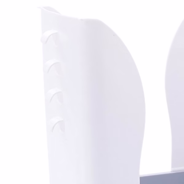Cos de Gunoi Extensibil, Flippy, din Plastic, Reglabil, Pliabil, Versatil, pentru Bucatarie, Baie sau Birou, Cos Universal, 21x25x17 cm, Alb Gri - imagine 7