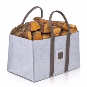 Cos Multifunctional pentru Rufe Murdare, Cos Depozitare, Flippy, Gri, 50x34x32, Geanta Durabila pentru Lemne si Accesorii