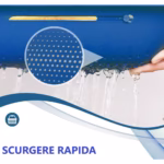 Cos pentru Scurgere Chiuveta de Bucatarie, Flippy, Plastic, Telescopic, 36x20x5 cm, Albastru - imagine 4