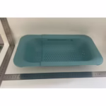 Cos pentru Scurgere Chiuveta de Bucatarie, Flippy, Plastic, Telescopic, 36x20x5 cm, Verde - imagine 2