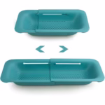 Cos pentru Scurgere Chiuveta de Bucatarie, Flippy, Plastic, Telescopic, 36x20x5 cm, Verde - imagine 6