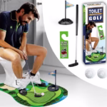 Covoras de Baie, Flippy, Model Teren de Golf, Interactiv, +14 Ani, din PVC, 80 x 69 cm, Verde - imagine 6