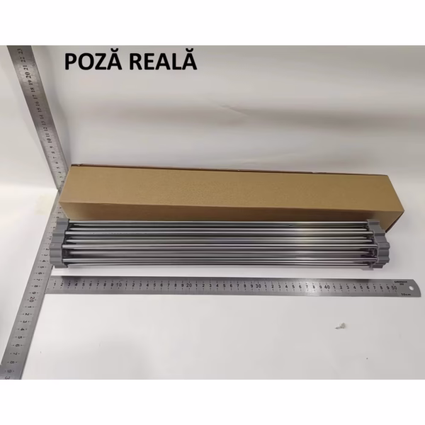 Covoras de Scurgere pentru Chiuveta Bucatarie, din Otel Inoxidabil, Suport Chiuveta, Pliabil, Antiderapant, Usor de Curatat si de Depozitat, 47x37cm, 18 Tuburi, Gri - imagine 7