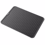 Covoras din Silicon pentru Scurgere Vase, Flippy, Uz Casnic, Rezistent la Temperaturi Ridicate, Izolator, 43x32.5 cm, Negru - imagine 5