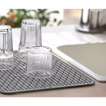 Covoras din Silicon pentru Scurgere Vase, Flippy, Uz Casnic, Rezistent la Temperaturi Ridicate, Izolator, 43x32.5 cm, Negru - imagine 9
