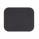 Covoras din Silicon pentru Scurgere Vase, Flippy, Uz Casnic, Rezistent la Temperaturi Ridicate, Izolator, 30x24 cm, Negru - imagine 8