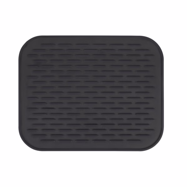 Covoras din Silicon pentru Scurgere Vase, Flippy, Uz Casnic, Rezistent la Temperaturi Ridicate, Izolator, 30x24 cm, Negru - imagine 8