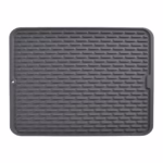Covoras din Silicon pentru Scurgere Vase, Flippy, Uz Casnic, Rezistent la Temperaturi Ridicate, Izolator, 43x32.5 cm, Negru