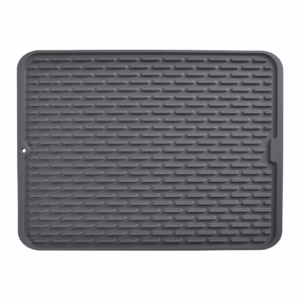 Covoras din Silicon pentru Scurgere Vase, Flippy, Uz Casnic, Rezistent la Temperaturi Ridicate, Izolator, 43x32.5 cm, Negru