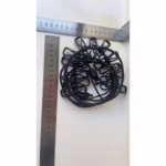 Sfoara pentru Uscarea Hainelor, Flippy, Uscator Sfoara Portabila, 12 Clips-uri Incluse, Lungime 180 cm, PP Cablu de Otel, Negru - imagine 8