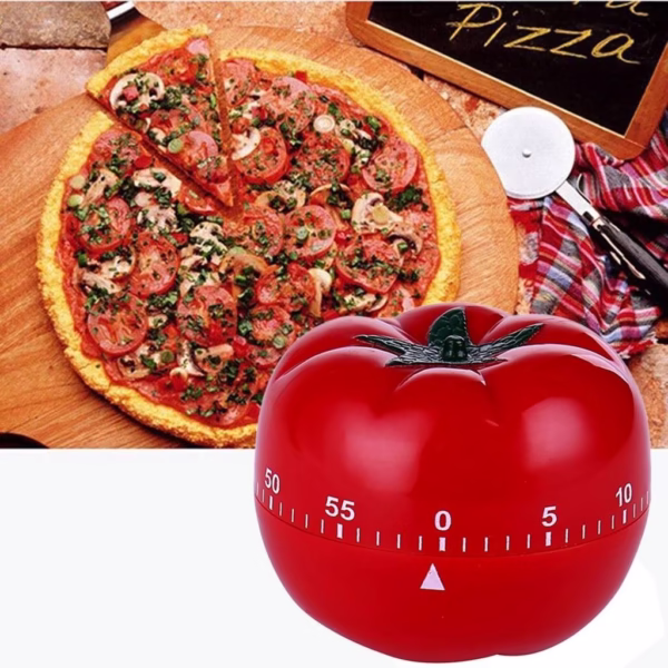 Cronometru mecanic de bucatarie Flippy, forma de rosie, 60 de minute, 6.3 x 4.5 cm, material ABS, rosu - imagine 8