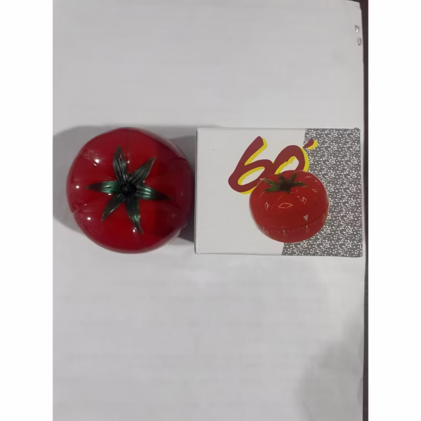 Cronometru mecanic de bucatarie Flippy, forma de rosie, 60 de minute, 6.3 x 4.5 cm, material ABS, rosu - imagine 11