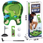Covoras de Baie, Flippy, Model Teren de Golf, Interactiv, +14 Ani, din PVC, 80 x 69 cm, Verde - imagine 4