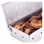Cutie de afumator pentru gratar Flippy, Inox, 9.6x4.4x22.2 cm, Argintiu - imagine 2