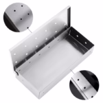 Cutie de afumator pentru gratar Flippy, Inox, 9.6x4.4x22.2 cm, Argintiu - imagine 4