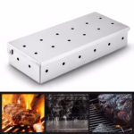Cutie de afumator pentru gratar Flippy, Inox, 9.6x4.4x22.2 cm, Argintiu - imagine 7