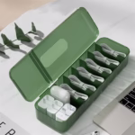 Cutie Organizatoare pentru Cabluri, Flippy, din Plastic, 28 x 9 x 6 cm, Verde - imagine 5