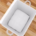 Cutie de Depozitare cu Fermoar, Flippy, Pliabila, Maner Ranforsat, Fermoar Rezistent, pentru Haine, Paturi, Plapumi, Perne, Lenjerii de Pat, Jucarii, 61x50x71 cm, 210 Litri, Gri - imagine 2