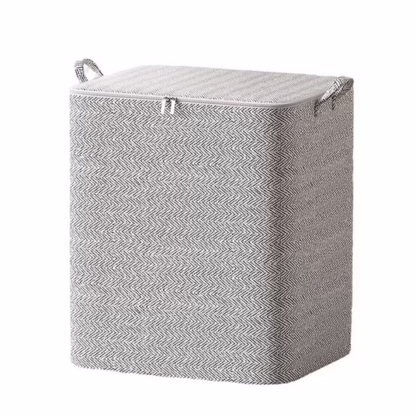 cutie-de-depozitare-cu-fermoar-flippy-pliabila-maner-ranforsat-fermoar-rezistent-pentru-haine-paturi-main-678683a3db56d Cutie de Depozitare cu Fermoar, Flippy, Pliabila, Maner Ranforsat, Fermoar Rezistent, pentru Haine, Paturi, Plapumi, Perne, Lenjerii de Pat, Jucarii, 61x50x71 cm, 210 Litri, Gri - imagine 1