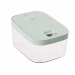 Cutie de Depozitare Flippy, de Uz Casnic, Rezistentă la Insecte și la Umiditate, Rezervor Sigilat pentru Depozitare Alimentară, Capacitate 10 kg, 37x26x19.5 cm, Verde