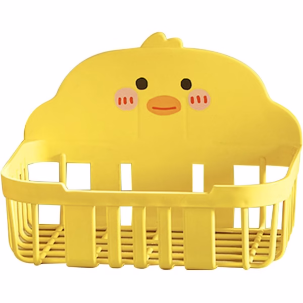 Cutie de Depozitare, Flippy, din Plastic, Montare pe Perete, Model Ratusca, 13x19x12 cm, Galben - imagine 1