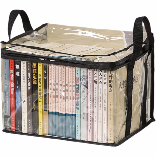 cutie-de-depozitare-flippy-din-plastic-rezistenta-la-apa-geanta-pentru-carti-32x24x25-cm-transparent-main-67876259acc29 Cutie de Depozitare, Flippy, din PVC + Textil, Rezistenta la Apa, Geanta pentru Carti, 32x24x25 cm, Transparent-Negru - imagine 1