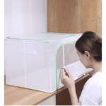 Cutie de Depozitare, Flippy, pentru Camera Copiilor, 100L, din PVC, Model Sirena, 60 x 42 x 40 cm, Transparent - imagine 4