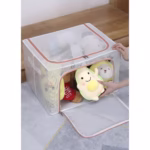 Cutie de Depozitare, Flippy, pentru Camera Copiilor, 100L, din PVC, Model Sirena, 60 x 42 x 40 cm, Transparent - imagine 5