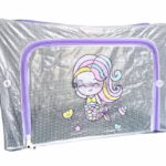 Cutie de Depozitare, Flippy, pentru Camera Copiilor, 66L, din PVC, Model Sirena, 50 x 40 x 33 cm, Transparent