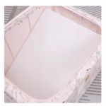 Cutie Depozitare, Flippy, 66L, din Material Textil, 50 x 40 x 33 cm, pentru Haine si Lenjerii, Model Fluturasi, Bej - imagine 4