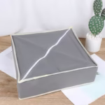 Cutie De Depozitare, Flippy, Pentru Lenjerie, Sosete Si Sutiene, Material Textil, 24 Compartimente, 32 x 32 x 10 cm, Culoare Gri - imagine 3