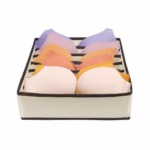 Cutie De Depozitare, Flippy, Pentru Lenjerie, Sosete Si Sutiene, Material Textil, 7 Compartimente, 32 x 32 x 10 cm, Culoare Bej - imagine 3