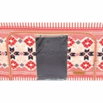 Cutie de Depozitare Pliabila, Flippy,100 L din Bumbac si In, 60X42X40 cm, Fereastra Frontala, 2 Usi de Acces cu Fermoar Bidirectional, Cadru Metalic, Suport Baza Stabil din Plastic, Motiv Traditional Model 1 - imagine 4