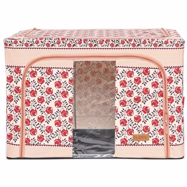 cutie-de-depozitare-pliabila-flippy-66-l-din-bumbac-si-in-52-x-42-x-39-cm-fereastra-frontala-2-usi-d-main-66f45c4420e31 Cutie de Depozitare Pliabila, Flippy, 66 L din Bumbac si In, 52 x 42 x 39 cm, Fereastra Frontala, 2 Usi de Acces cu Fermoar Bidirectional, Cadru Metalic, Suport Baza Stabil din Plastic, Motiv Traditional Model 7 - imagine 1