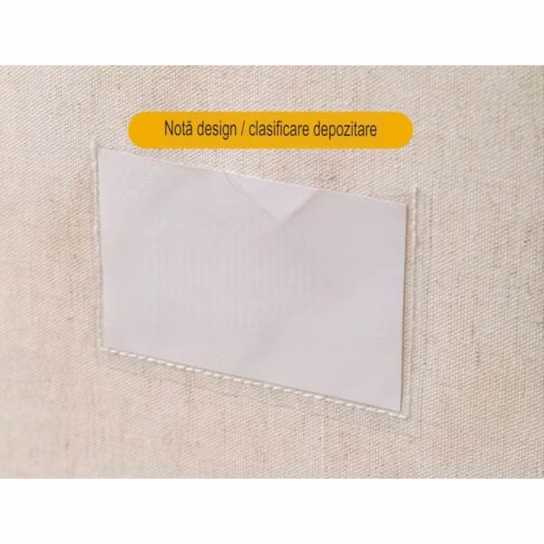 Cutie de Depozitare Pliabila, Flippy, Cu Fereastra si Fermoar Dublu, 66 L, Textil Premium, 50x40x33 cm, Cadru Metalic, Impermeabila, Bej - imagine 6